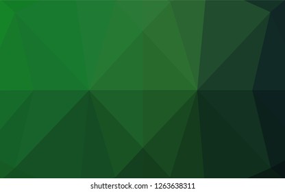 Light Green vector blurry hexagon template. Creative geometric illustration in Origami style with gradient. The textured pattern can be used for background.