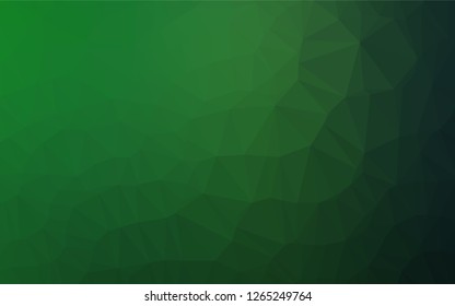Light Green vector blurry hexagon template. Colorful illustration in abstract style with gradient. The elegant pattern can be used as part of a brand book.