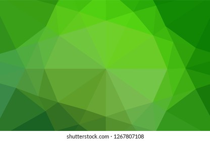 Light Green vector blurry hexagon texture. Colorful illustration in abstract style with gradient. A new texture for your design.