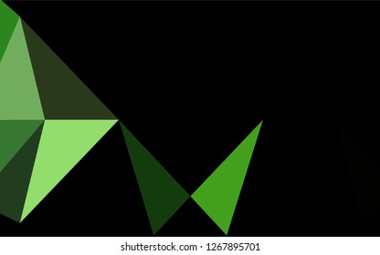 Light Green vector blurry hexagon pattern. Colorful abstract illustration with gradient. The elegant pattern can be used as part of a brand book.