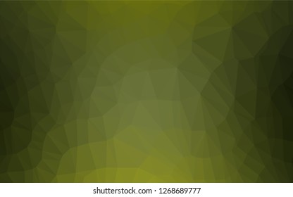 Light Green vector blurry hexagon texture. Triangular geometric sample with gradient.  The elegant pattern can be used as part of a brand book.