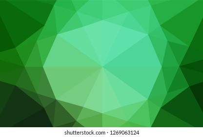 Light Green vector blurry hexagon texture. Modern geometrical abstract illustration with gradient. The completely new template can be used for your brand book.