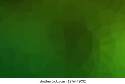 Light Green vector blurry hexagon pattern. Colorful abstract illustration with gradient. The textured pattern can be used for background.