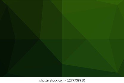 Light Green vector blurry hexagon pattern. Colorful illustration in abstract style with gradient. The template can be used as a background for cell phones.