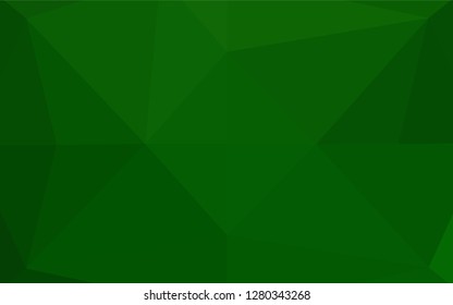 Light Green vector blurry hexagon pattern. Creative geometric illustration in Origami style with gradient. A new texture for your design.