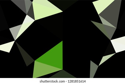 Light Green vector blurry hexagon texture. Shining illustration, which consist of triangles. A new texture for your design.