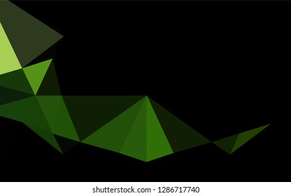 Light Green vector blurry hexagon template. Modern geometrical abstract illustration with gradient. A completely new template for your business design.