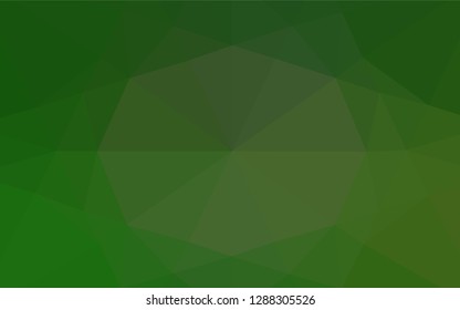 Light Green vector blurry hexagon texture. Geometric illustration in Origami style with gradient.  A new texture for your design.