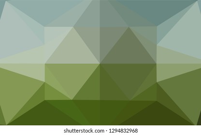 Light Green vector blurry hexagon template. An elegant bright illustration with gradient. A completely new design for your business.