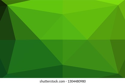Light Green vector blurry hexagon pattern. Glitter abstract illustration with an elegant design. Brand new design for your business.