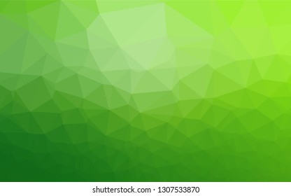 Light Green vector blurry hexagon template. A vague abstract illustration with gradient. Brand new design for your business.