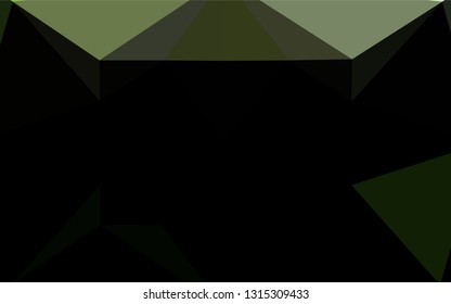 Light Green vector blurry hexagon template. A vague abstract illustration with gradient. The polygonal design can be used for your web site.