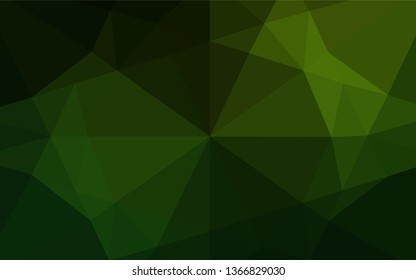 Light Green vector blurry hexagon texture. Creative illustration in halftone style with gradient. The template can be used as a background for cell phones.