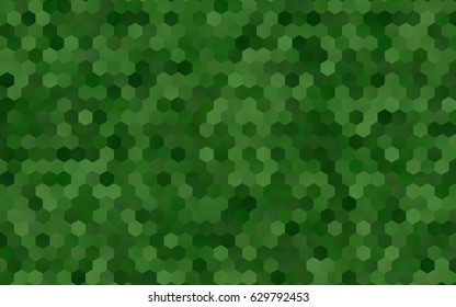 Light Green vector blurry hexagon background design. Geometric background in Origami style with gradient. 