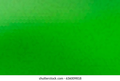 Light Green vector blurry hexagon background design. Geometric background in Origami style with gradient. 