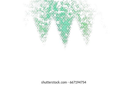 Light Green vector blurry hexagon background design. Geometric background in Origami style with gradient. 