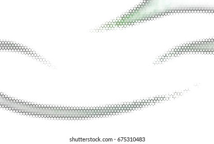 Light Green vector blurry hexagon background design. Geometric background in Origami style with gradient. 
