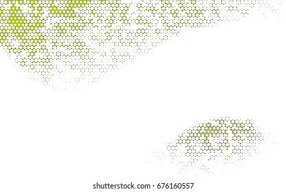 Light Green vector blurry hexagon background design. Geometric background in Origami style with gradient. 