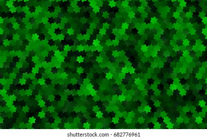 Light Green vector blurry hexagon background design. Geometric background in Origami style with gradient. 