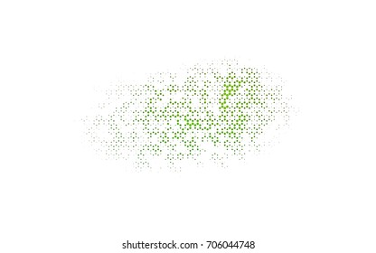 Light Green vector blurry hexagon background design. Geometric background in Origami style with gradient. 