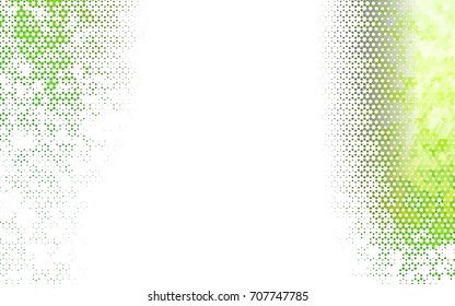 Light Green vector blurry hexagon background design. Geometric background in Origami style with gradient. 