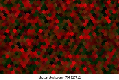 Light Green vector blurry hexagon background design. Geometric background in Origami style with gradient. 