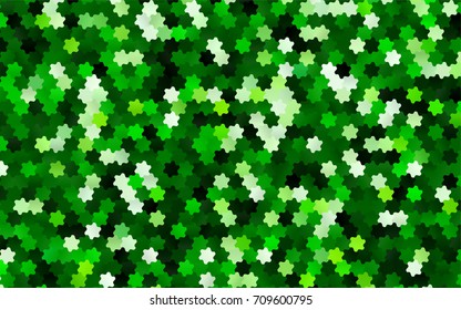 Light Green vector blurry hexagon background design. Geometric background in Origami style with gradient. 