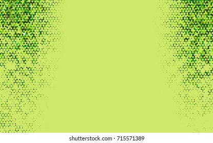Light Green vector blurry hexagon background design. Geometric background in Origami style with gradient. 