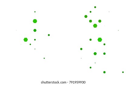 Light Green vector blurry hexagon background design. Geometric background in Origami style with gradient. 