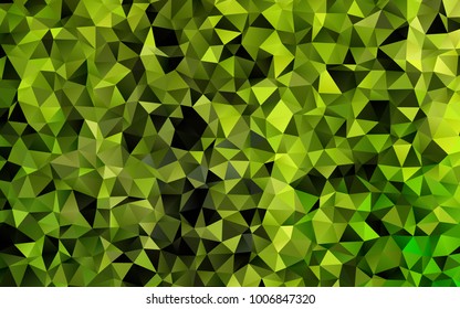 Light Green vector blurry triangle template. A vague abstract illustration with gradient. A completely new design for your business.