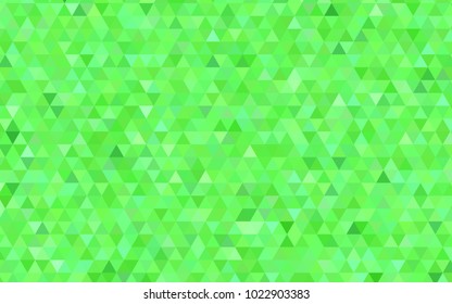 Light Green vector blurry triangle background. A sample with polygonal shapes. The textured pattern can be used for background.
