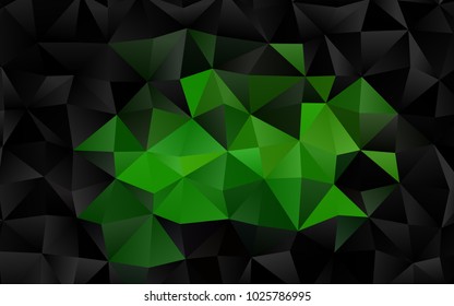 Light Green vector blurry triangle template. A completely new color illustration in a vague style. The elegant pattern can be used as part of a brand book.