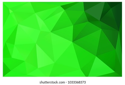 Light Green vector blurry triangle background design. Geometric background in Origami style with gradient. 