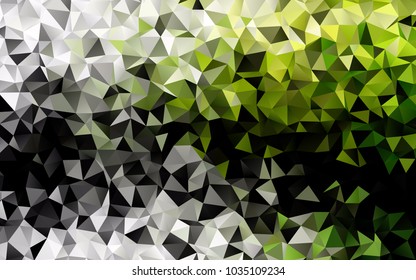 Light Green vector blurry triangle background. A sample with polygonal shapes. A completely new design for your business.