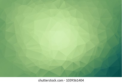 Light Green vector blurry triangle background. An elegant bright illustration with gradient. A completely new design for your business.
