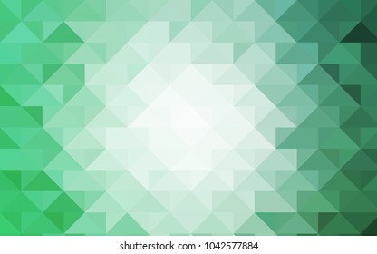 Light Green vector blurry triangle template. Shining colored illustration in a brand-new style. Brand-new style for your business design.