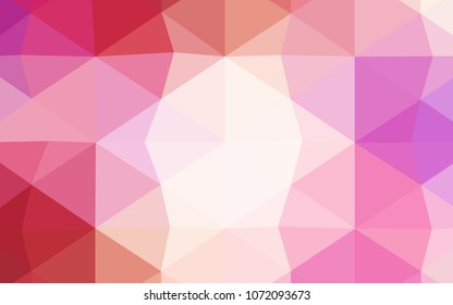 Light Green vector blurry triangle template. Creative illustration in halftone style with gradient. Triangular pattern for your business design.