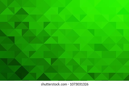 Light Green vector blurry triangle background. Creative illustration in halftone style with gradient. The template can be used as a background for cell phones.