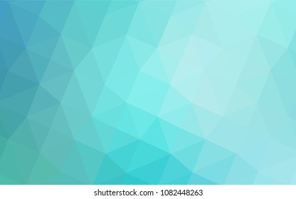 Light Green vector blurry triangle pattern. Colorful abstract illustration with gradient. A new texture for your design.