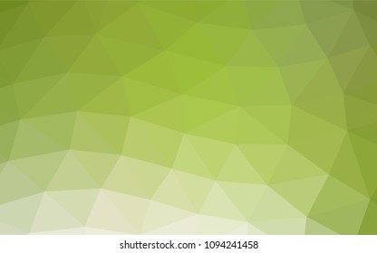 Light Green vector blurry triangle background. Shining colored illustration in a Brand new style. The template can be used as a background for cell phones.