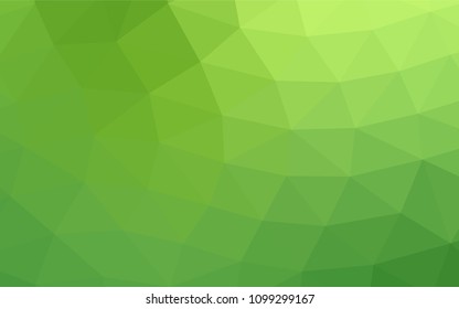Light Green vector blurry triangle background. A completely new color illustration in a vague style. Brand new style for your business design.