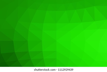 Light Green vector blurry triangle background design. Geometric background in Origami style with gradient. 