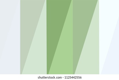 Light Green vector blurry triangle pattern. Creative geometric illustration in Origami style with gradient. A completely new design for your business.