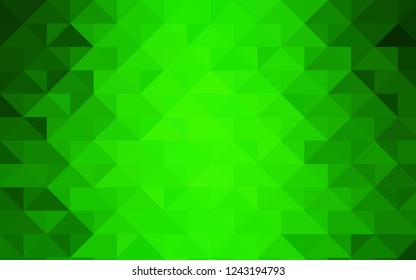 Light Green vector blurry triangle background. Modern geometrical abstract illustration with gradient. The polygonal design can be used for your web site.