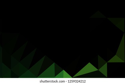 Light Green vector blurry triangle pattern. An elegant bright illustration with gradient. Brand new style for your business design.