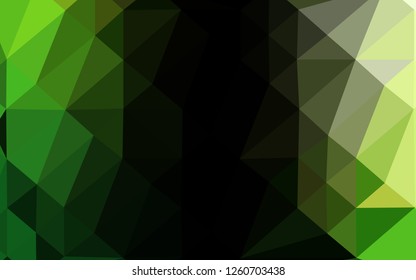 Light Green vector blurry triangle texture. Brand new colorful illustration in with gradient. Completely new template for your business design.