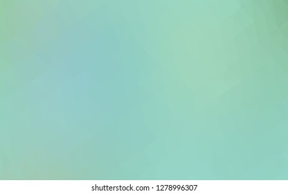 Light Green vector blurry triangle template. Colorful illustration in abstract style with gradient. New texture for your design.
