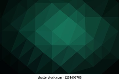 Light Green vector blurry triangle pattern. A completely new color illustration in a vague style. Textured pattern for background.