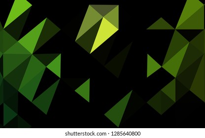 Light Green vector blurry triangle texture. Modern geometrical abstract illustration with gradient. Template for your brand book.