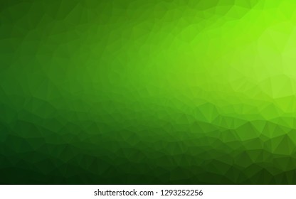 Light Green vector blurry triangle template. Shining colored illustration in a Brand new style. Template for your brand book.